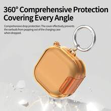 Swivel Bracket Earphone Protective Case With Carabiner, Suitable For Samsung Galaxy Buds4/4 Pro Wireless Earphones, Unisex - Multicolor - View 12