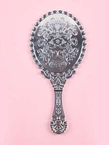 Set de oglinzi de machiaj portabile vintage 1/4/10/20 buc, cu design mic de trandafir în relief auriu/argintiu/auriu-roz, oglindă cosmetică portabilă, ideală pentru petreceri tematice de prințesă și călătorii - Multicolor - Vizualizare 32