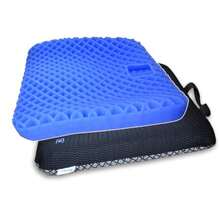 Cojín de gel de 1.8 pulgadas de grosor cojín ortopédico para silla de oficina coche hogar silla de ruedas cojín de kayak cojín de estadio - Azul - Ver 8