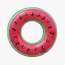 1个/120厘米成人游泳圈，加厚充气水果救生圈泳池漂浮物，夏季泳池派对（适合16岁以上） - 彩色 - 查看 5