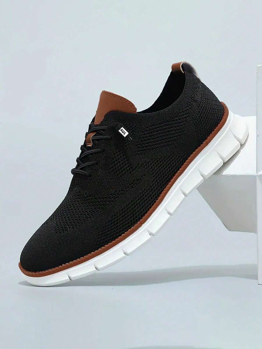 男士休闲运动鞋，时尚健步鞋，网面材质，商务牛津鞋，工作鞋，轻便软底一脚蹬鞋，适合远足、日常穿着、健身——春、夏、秋季