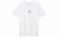 Nike Jordan Air Jordan Jumpman Jumpman Logo Print] Floral Pullover Crew Neck Short Sleeve T-Shirt - White - View 11