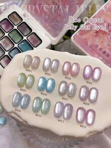 XEIJAYI 12 Colors Cat Eye Pattern High Saturation Semi-Solid Nail Polish Gel, Suitable For Special Use In Nail Salons - Multicolor - View 5
