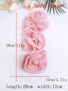 Áo nịt ngực xếp ly 3D nhiều màu mới, cuộn tay, phụ kiện quần áo tự làm, thích hợp cho váy cưới, váy khiêu vũ và các đồ trang trí khác - nhiều màu - Xem 46