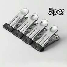 重型不锈钢衣夹，带蓝色防滑手柄 - 防锈多用途夹子，适用于洗衣、厨房、手工制作和家居收纳 - 多色 - 查看 15