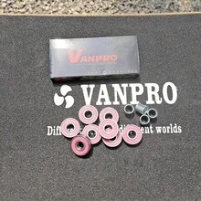 608RS Skateboard Longboards Bearing Set, Rolling Bearings, Skates Bearings Snow Red, Pack Of 8u2026 - 8 Rose Red Bearings - View 5