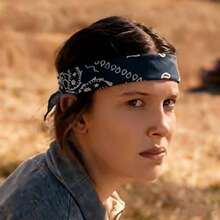 1 Pc <> Season 11 Style Dark Blue Printed Headscarf Anime Hipster Hip Hop Sports Headband Scarf - Multicolor - View 1