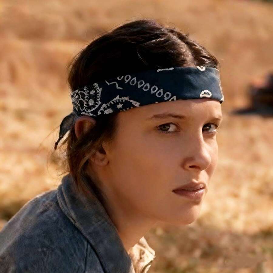 1 Pc <> Season 11 Style Dark Blue Printed Headscarf Anime Hipster Hip Hop Sports Headband Scarf - Multicolor - View 1