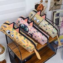 Cute Cat Shaped Pencil Case, Stationery Pouch, Desktop Storage Organizer - Single Piece - View 5