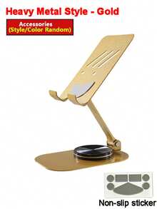 360°旋转金属手机支架，可折叠可调节平板电脑支架，适用于桌面、床边、办公室、直播、视频观看，实用圣诞礼物 - 彩色 - 查看 10