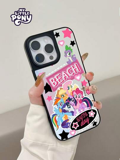 Hasbro MY LITTLE PONY Ốp điện thoại chính hãng, bề mặt tráng gương, họa tiết hoạt hình nữ tính, quà tặng ngày lễ, tương thích với Apple iPhone 17, 17 Air, 17 Pro, 17 Pro Max, 11, 12, 13, 14, 15, 16 Pro, 16 Pro Max, 14 Plus, 15 Plus, 16 Plus, 15 Pro Max, 16 Pro, 16 Pro Max