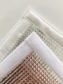 （无需钻孔，魔术贴）家用玻璃遮阳板，隔热膜窗户钢结构阳光房屋顶室内双面铝箔EPE泡沫遮阳隔热泡沫 - 白邊 - 查看 4