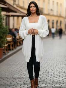 Women Cardigans - White - View 2