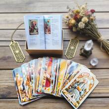 1 Set 78pcs Tarot Cards With English Guidebook, Handmade Style, High-Quality Tabletop Game Cards, Collectible Craftsmanship, Premium Collector's Card Set - Facing - View 6