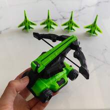 Green Flying Shooting Toy, Simple Fighter Jet Launcher Toy, Family Entertainment Battle Game, Suitable For Outdoor Sports And Recreation, Manual Launcher, Children & Boys Gift, Halloween & Christmas Gift - Green - View 9