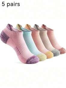 10/5 pares de calcetines deportivos con cordón para mujer - Absorción de impactos reforzada, calcetines bajos casuales para correr, calcetines de compresión para mujer, adecuados para todo tipo de deportes durante todo el año, cómodos y duraderos, regalo navideño - Multicolor - Ver 10