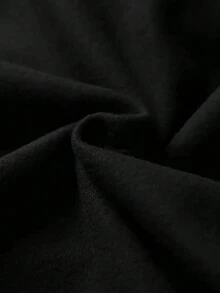 Hoodie For Women Cola Print Hoodie - Kangaroo Pocket - Casual Long Sleeve Drawstring Sweatshirt For Women2026- Spring, Y2k, Tops, Black Jumper, Maija - 黑色 - 查看 3