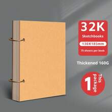 Cuaderno de bocetos de hojas sueltas A4, bloc de bocetos 16K/32K, bloc de marcadores 8K para estudiantes, adecuado para dibujar, acuarela, gouache - Multicolor - Ver 5
