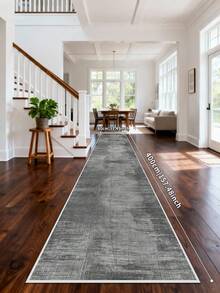 1PC Dark Grey Rugs,Modern Minimalist Style, Crystal Velvet Jelly Base Runner Rug,800gsm, Non-Slip Backing, Area Rug, Mat For Living Room, Carpet For Bedroom, Machine Washable Low-Pile, Kitchen Hallway Dining Office, All-Season - Dark Grey - View 8