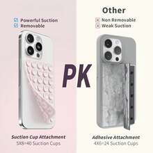 2pcs Silicone Suction Cup Phone Case Stand. Double-Sided Suction Cup, Multiple Textures & Colors Available, Silicone Suction Cup, Double-Sided Phone Suction Cup, Portable Movable Phone Stand, Phone Holder, Thickened Version - Double-sided Thickened - View 5