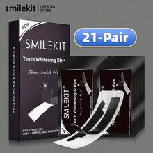7对装活性炭美白牙贴，深层清洁，口腔护理，美白牙齿，清新口气，适合旅行和居家使用 - 凝膠 - 查看 12