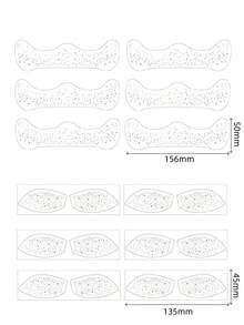 12pcs Silver Glitter Freckle Face Temporary Tattoos, Waterproof Shiny Star Freckle Tattoo Stickers, Suitable For Women, Music Festival, Party, Easter Gift, Summer Ball Accessories - Silver - View 3