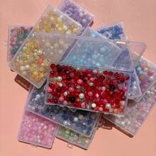 Multi Color Aesthetic Bead String Set 1 Box Of 180g Handmade Material Including Storage Box Suitable For Handmade Jewelry And Accessories, Meeting Creative Matching Needs - 1 Box 180 Grams - View 3