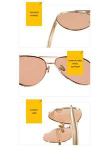 1 chiếc kính thời trang nam kiểu dáng cổ điển mới, gọng kim loại Wayfarer hai cầu, kiểu dáng trưởng thành, ổn định, cá tính, đa năng, phù hợp đeo hàng ngày, dự tiệc, đi chơi, lái xe, chống tia UV. - Nhiều màu - Xem 9