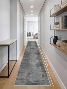 1PC Dark Grey Rugs,Modern Minimalist Style, Crystal Velvet Jelly Base Runner Rug,800gsm, Non-Slip Backing, Area Rug, Mat For Living Room, Carpet For Bedroom, Machine Washable Low-Pile, Kitchen Hallway Dining Office, All-Season - Dark Grey - View 18