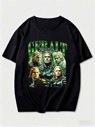 Playera Geralt El Brujo de Rivia | Serie/Fantasia | The Witcher Estilo Bootleg