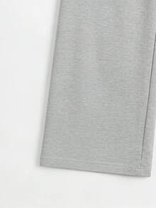 Quần ống rộng dáng suông dành cho nữ, thiết kế mềm mại và thoải mái, phù hợp cho công sở, du lịch và mặc ở nhà, thích hợp cho mọi mùa. - Màu Xám nhạt - Xem 5