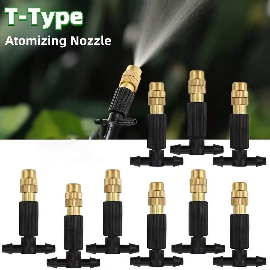 Hệ thống phun làm mát ngoài trời, tưới vườn, vòi phun nước 4/7 ống điều chỉnh được. - máy phun - Xem 1