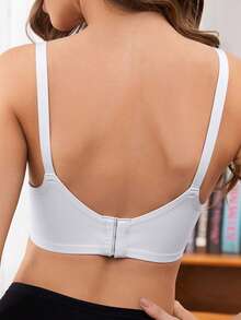 2 pièces Soutien-gorge d'allaitement, Soutien-gorge de maternité avec fermeture avant, Soulèvement et soutien, Gris - Multicolore - Voir 3