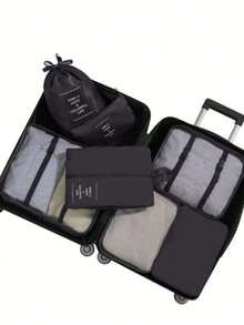 8pcs Packing Cubes Set - Lightweight Luggage Organizer Bags With Shoe Bag, Suitable For Backpack/Suitcase Clothes Storage System, Essential For College Dorm & Holiday Travel - Multicolor - View 11