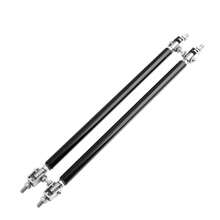Supports de séparateur de pare-chocs en alliage d'aluminium universel, type à perçage et à vis, kit de support de becquet avant/arrière réglable, accessoires de décoration de carrosserie de voiture avec longueur réglable - Type à vis - Voir 18