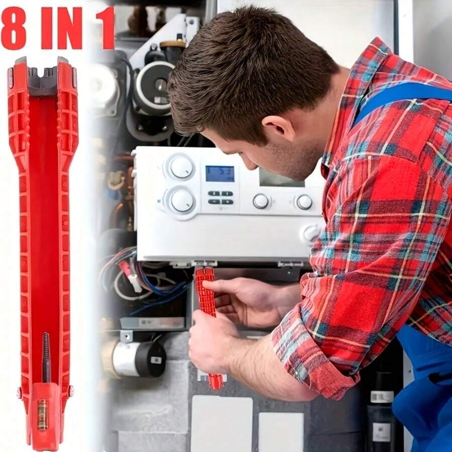 AREOTIFU Large Efficient Sink Wrench, Faucet And Sink Installation Tool Multi Functional Pipe Tool Pipe Extractor, Suitable For Sink, Bathroom, Kitchen, Toilet Pipes