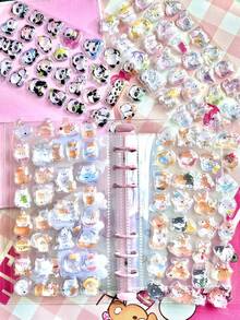 Cartoon Drop 3D Relief Stickers Journaling DIY Diary Stationery Sticker Decor School Supplies Gift - Multicolor - View 3