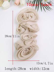 Áo nịt ngực xếp ly 3D nhiều màu mới, cuộn tay, phụ kiện quần áo tự làm, thích hợp cho váy cưới, váy khiêu vũ và các đồ trang trí khác - nhiều màu - Xem 31