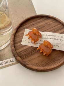 2个/套迷你醋酸纤维发夹，甜美可爱小发夹，女士发饰，休闲秋冬假日装扮时尚爪夹优雅发爪休闲发夹美发夹 - 多色 - 查看 17