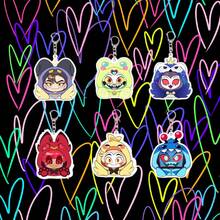 1pc 10cm Charlie Morningstar Anime Acrylic Keychain Cute Bag Charm Fans Gift - Multicolor - View 1