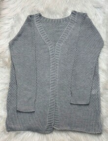 Women Cardigans - 灰色 - 查看 5