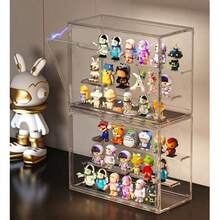 Blind Box Display Rack, Transparent Dust-Proof Action Figure Storage Box, Doll Model Display Cabinet, Jewelry Display Case, Cosmetic Display Shelf - Clear - View 4