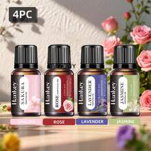 6件套香薰精油套装玫瑰1瓶薰衣草1瓶香草1瓶檀香1瓶樱花1瓶茉莉1瓶香薰精油扩香器香薰蜡烛香薰炉扩香石加湿器汽车香薰家用香薰精油补充装 - 混合香味 - 查看 8