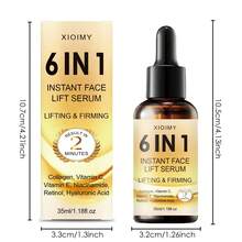 Xioimy 35毫升 6合1 面部保湿紧致精华液，蕴含胶原蛋白、维生素C&E、烟酰胺、视黄醇、透明质酸，滋养所有肤质，令肌肤光滑、水润、细腻。 - 透白色 - 查看 9