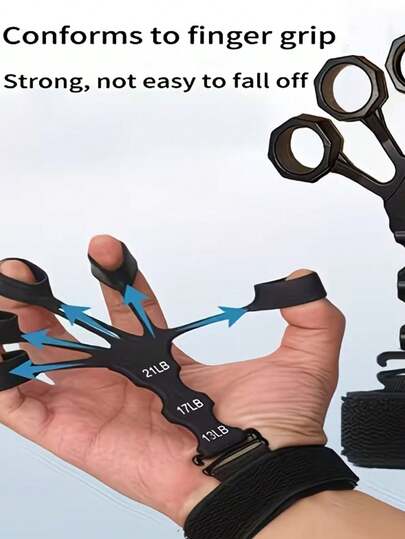 And Stretch Band For Enhancing Finger Strength With Wrist Support - Ideal For Exercising Hand Muscles And Improving Grip