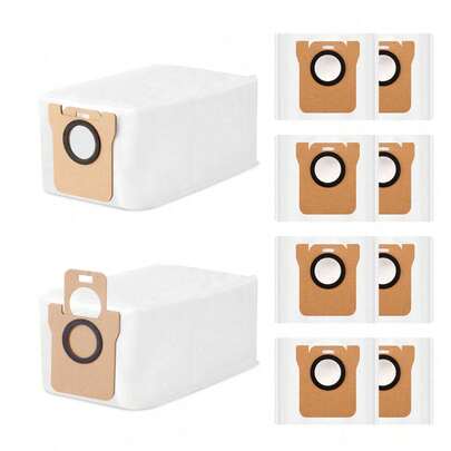 Paquete de 10 bolsas de repuesto para aspiradora compatibles con L10s Ultra / L10 Ultra / L20 Ultra y X10+ / X20+ / X20 Max, accesorios de bolsas de aspiradora de gran capacidad de 2.5 L