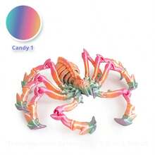 Juguete de araña elástica y móvil de transfronteriza, con articulaciones retráctiles, modelo de Body completo, regalo de cumpleaños, regalo de vacaciones, regalo del Día de San Valentín, regalo perfecto - Multicolor - Ver 4