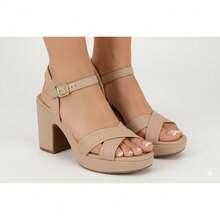 Modare Women's Ultra Comfort Platform Sandal With Block Heel 7203.110 - 裸體 I 7203.110 - 查看 2