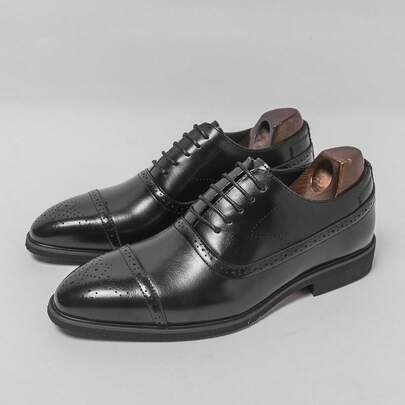 أحذية رسمية فاخرة للرجال موديل 2026، أكسفورد أعمال فاخرة بنعول حمراء، أحذية رسمية سوداء/بنية مصنوعة يدويًا بأصابع مدببة للزفاف والعريس والمكتب والرجل الأنيق، أحذية بروغ موضة حفلات الصيف، أحذية خفيفة للتنقل في الربيع، أحذية فاخرة لحفل التخرج