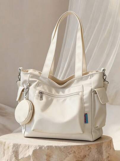 2024 Nueva Moda Clásica Payaso unicolor Gran Capacidad Bolsillo Recortado 2 en 1 Bolso de Hombro, Adecuado para Uso en el Campus. Esta mochila también es adecuada para adolescentes, mujeres o estudiantes, con gran capacidad, impermeable y un compartimento para computadora portátil, lo que la convierte en una opción ideal para la temporada de regreso a clases. Se puede usar como mochila de estudiante, bolso de mano de estudiante, bolso de estudiante, bolso de libros de estudiante, artículo esencial de regreso a clases, y también como regalo para maestros.